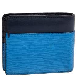 Fendi Two Tone Leather Bi Fold Wallet