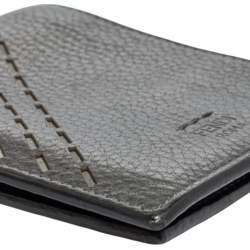 Fendi Grey Leather Cut Out Bifold Wallet