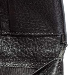Fendi Grey Leather Cut Out Bifold Wallet