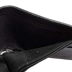 Fendi Grey Leather Cut Out Bifold Wallet