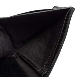 Fendi Grey Leather Cut Out Bifold Wallet