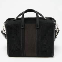 Pre Owned حقيبة فندي لوي جلد وقماش أسود صغيرة