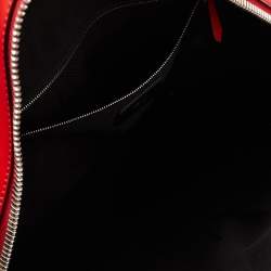 Fendi Red/Black Nylon and Leather Face No Words Emoticon Backpack