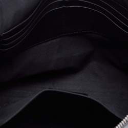 Fendi Black Leather Zip Pouch