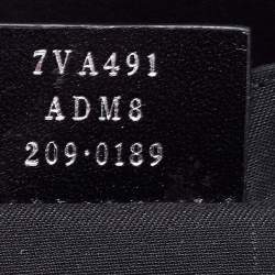 Fendi Black Leather Zip Pouch