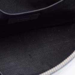 Fendi Black Leather Zip Pouch
