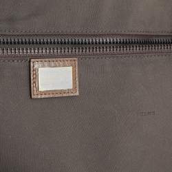 Fendi Tobacco Zucca Coated Canvas And Leather Carry On Luggage Suitcase