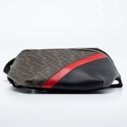 Fendi Multicolor Zucca Coated Canvas And Leather FF Motif Belt Bag