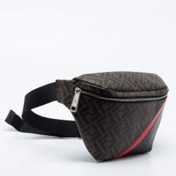 Fendi Multicolor Zucca Coated Canvas And Leather FF Motif Belt Bag