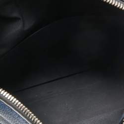 Pre Owned Fendi Blue Selleria Leather Lui Briefcase