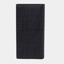 Fendi Black Coated Canvas Long Wallet