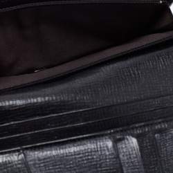 Fendi Black Coated Canvas Long Wallet