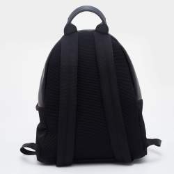 Fendi Black Nylon and Leather Monster Eyes Backpack