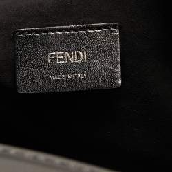 Fendi Grey Selleria Leather Lui Briefcase