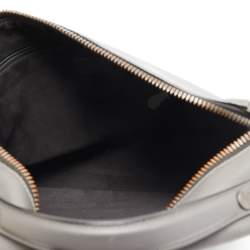 Fendi Grey Selleria Leather Lui Briefcase
