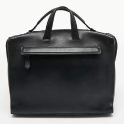 Fendi Black Leather Lui Briefcase
