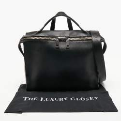 Fendi Black Leather Lui Briefcase