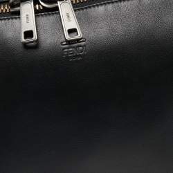 Fendi Black Leather Lui Briefcase