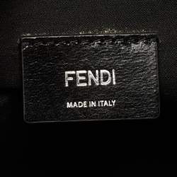 Fendi x Sarah Coleman Multicolor FF Vertigo Leather Shopper Tote