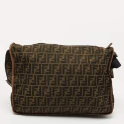 Fendi Brown Tobacco Zucca Nylon Messenger Bag