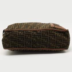 Fendi Brown Tobacco Zucca Nylon Messenger Bag