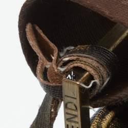 Fendi Tobacco Zucca Coated Canvas Spalmati Messenger Bag