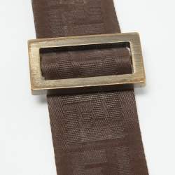 Fendi Tobacco Zucca Coated Canvas Spalmati Messenger Bag