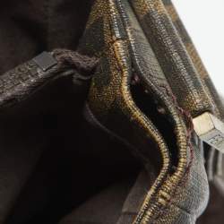 Fendi Tobacco Zucca Coated Canvas Spalmati Messenger Bag