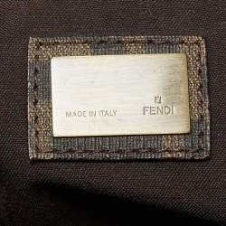 Fendi Tobacco Zucca Coated Canvas Spalmati Messenger Bag