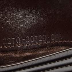 Fendi Tobacco Zucca Canvas and Leather Trifold Compact Wallet