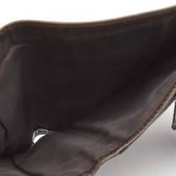 Fendi Tobacco Zucca Canvas and Leather Trifold Compact Wallet