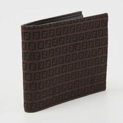 Fendi Black/Tobacco Zucca Canvas Bifold Wallet