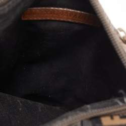 Fendi Tobacco Zucca Canvas and Leather Flat Messenger Bag
