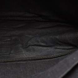 مملوكة مسبقًا Fendi Grey/Black Selleria Leather and Fur Monster Eyes Backpack