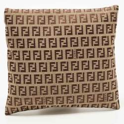Fendi Beige Zuchinno Canvas Zip Pouch