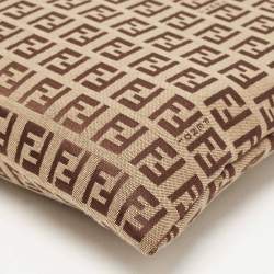 Fendi Beige Zuchinno Canvas Zip Pouch