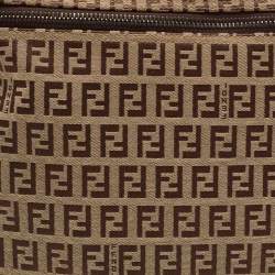 Fendi Beige Zuchinno Canvas Zip Pouch