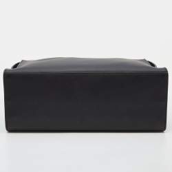 Pre Owned Fendi Black Leather Lui Briefcase