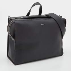 Pre Owned Fendi Black Leather Lui Briefcase
