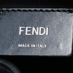 Pre Owned Fendi Black Leather Lui Briefcase
