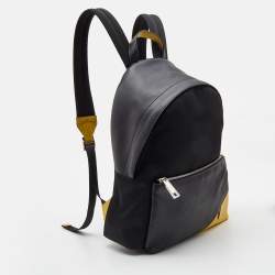 Fendi Black Nylon and Leather Mono Eye Bug Backpack