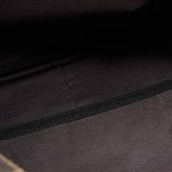 Pre Owned Fendi Tobacco Zucca Coated Canvas and Leather Laptop Bag