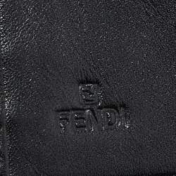 Pre Owned Fendi Brown Zucchino Canvas and Leather Bifold Wallet