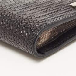 Fendi Black Textured Leather Bifold Card Case 
