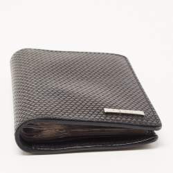 Fendi Black Textured Leather Bifold Card Case 