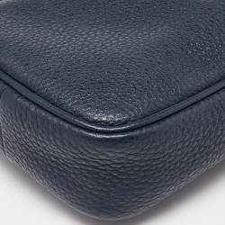 Pre Owned Fendi Blue Leather Monster Eyes Crossbody Bag