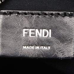 Pre Owned Fendi Blue Leather Monster Eyes Crossbody Bag