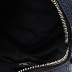 Pre Owned Fendi Blue Leather Monster Eyes Crossbody Bag