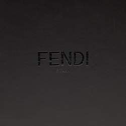 Fendi Black Leather Box Messenger Bag