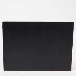 Fendi Black Leather Box Messenger Bag